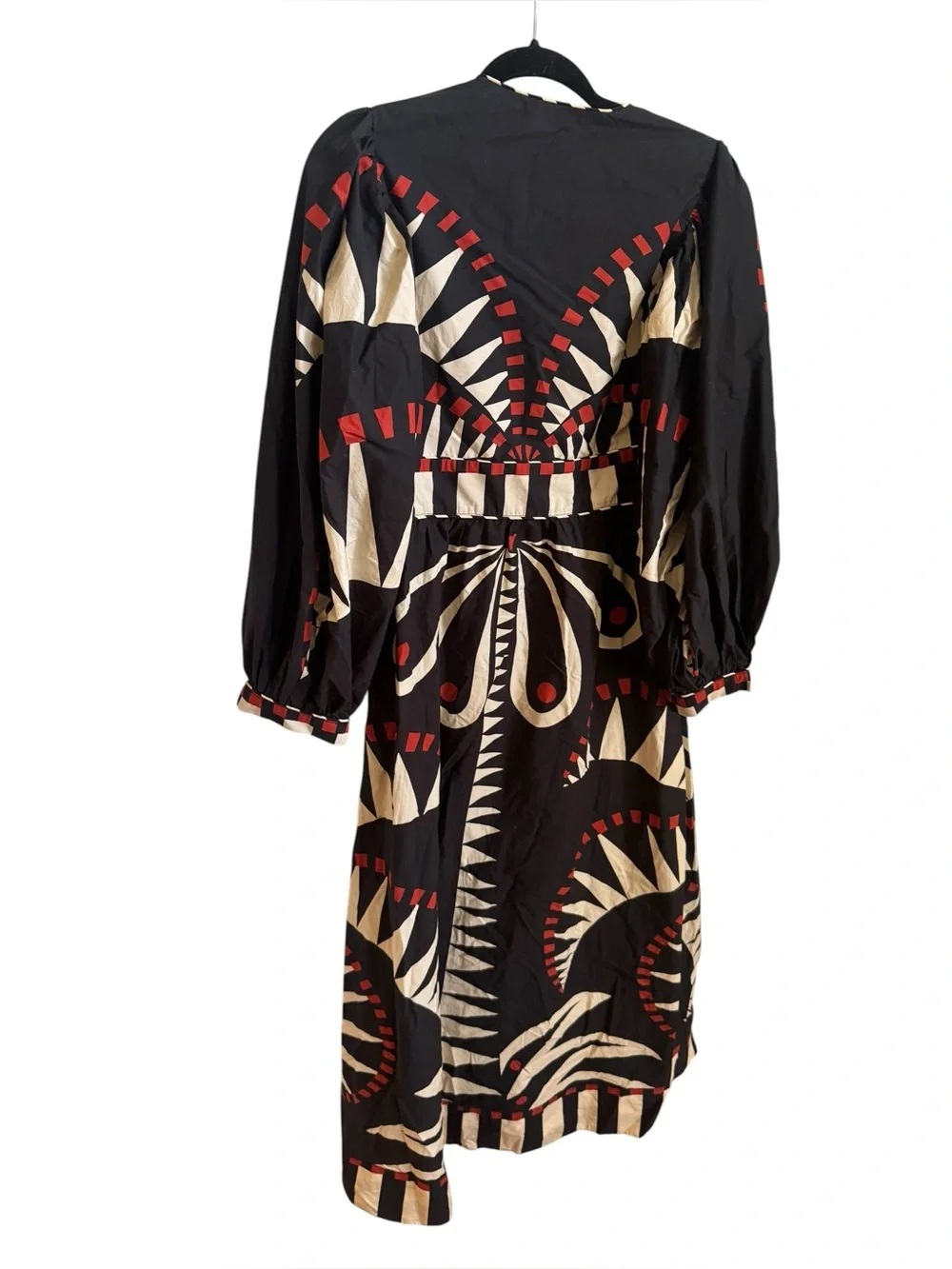 Farm Rio Coconut Grove Puff-Sleeve V-Neck Maxi Dress S - Picture 4 of 7